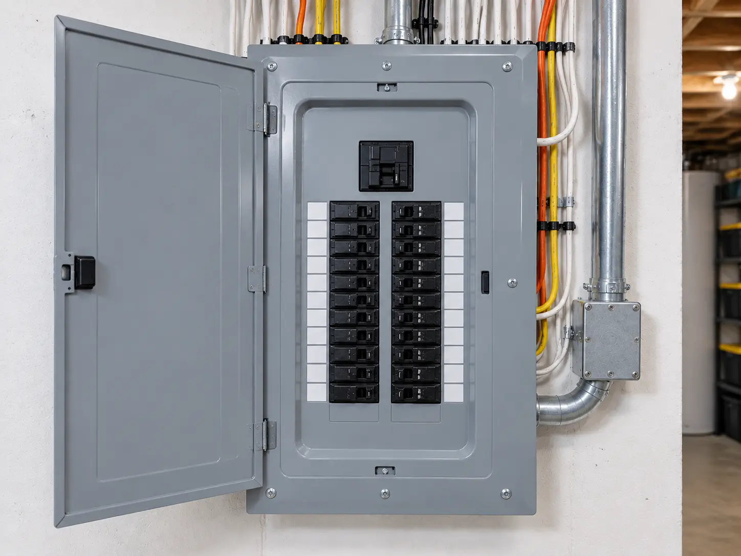 Licensed electrician completing an electrical installation in Brantford with ESA permit
