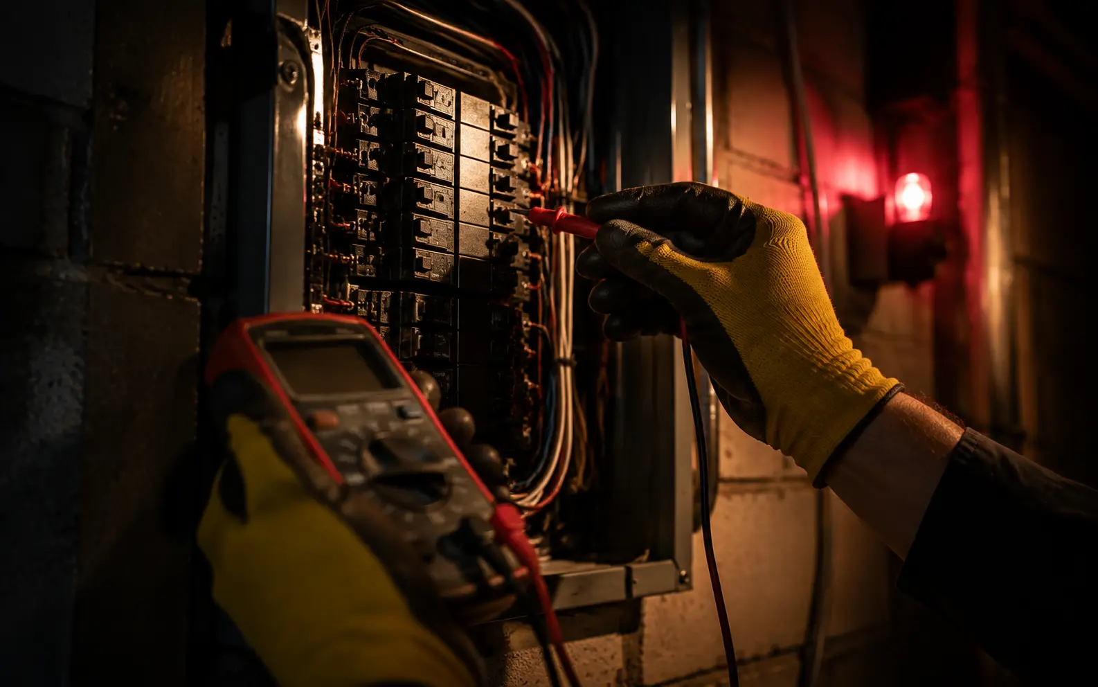Emergency electrician responding to an urgent electrical call in Brantford