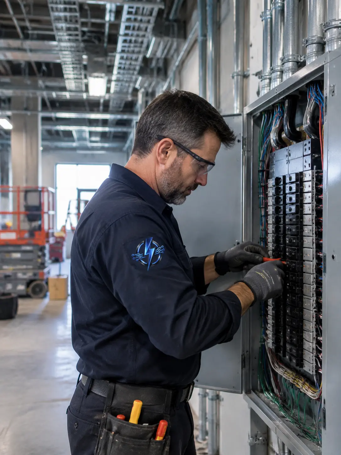 Commercial electrical project completed by licensed electricians in Brantford Ontario